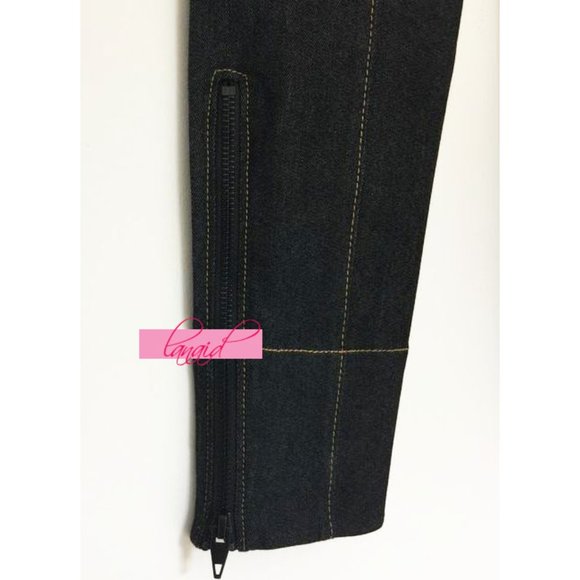 Cinq A Sept Andie Lace-Up Skinny Leg Ankle Jeans High-Rise Waist Corset Zippers - Picture 9 of 13